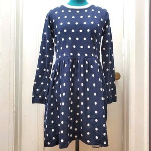 Ruche Sweater Dress in Blue and White - NWOT